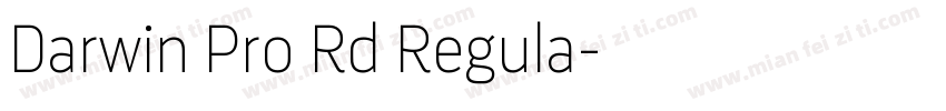 Darwin Pro Rd Regula字体转换
